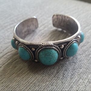 Silver and Turquoise Bracelet